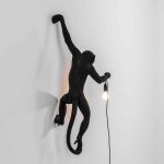 lampa ścienna zewnętrzna monkey seletti czarna