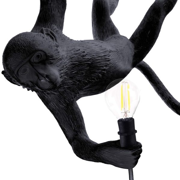 czarna lampa wisząca monkey seletti