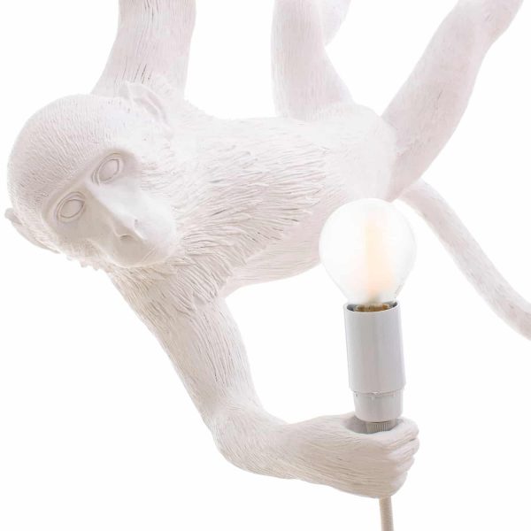 biała lampa wisząca monkey