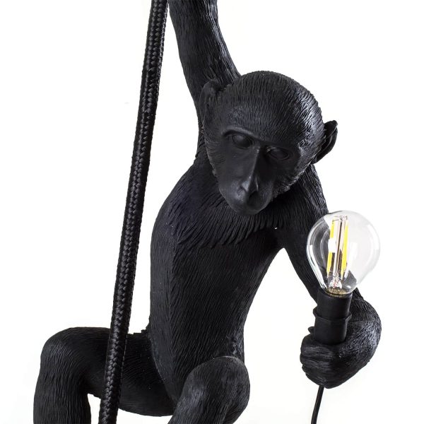 lampa wisząca czarna małpa