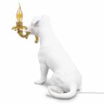 seletti biały pies lampa stojąca