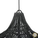 BAYU010B-L-80 zbliżenie na lampę the wipped w czarnym kolorze bazar bizar