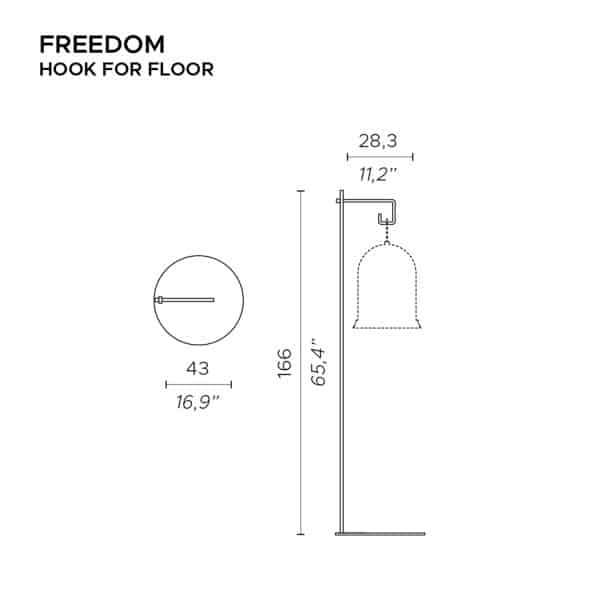 SE.000215 podstawa podłogowa do lampy freedom contardi 1