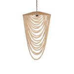 THE WOODEN BEAD - Duży Żyrandol z Drewnianych Koralików