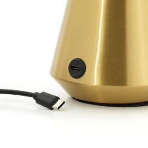 Złota lampka LED USB The Diamond Diva