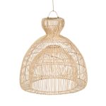 THE MATCHA WHISK NATURAL L - Lampa wisząca rattanowa Ø82cm