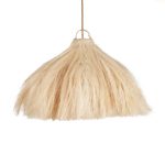 THE RAMI PENDANT NATURAL M - Lampa wisząca z włókna konopnego Ø60cm